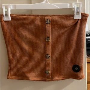 Button front Tube top